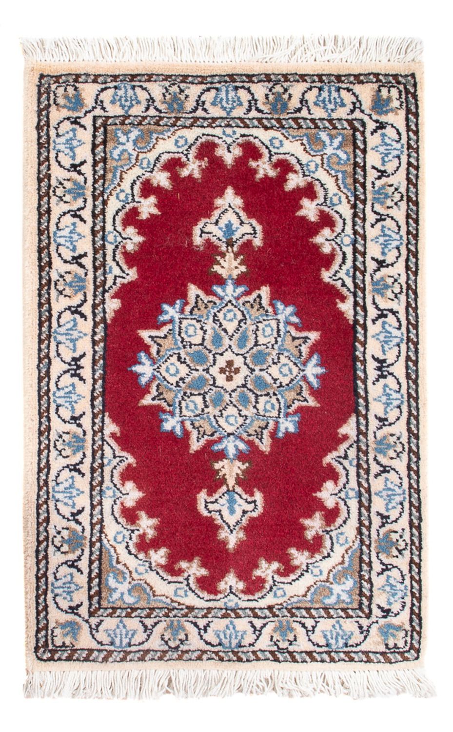 Alfombra Persa - Nain - Real - 60 x 40 cm - rojo