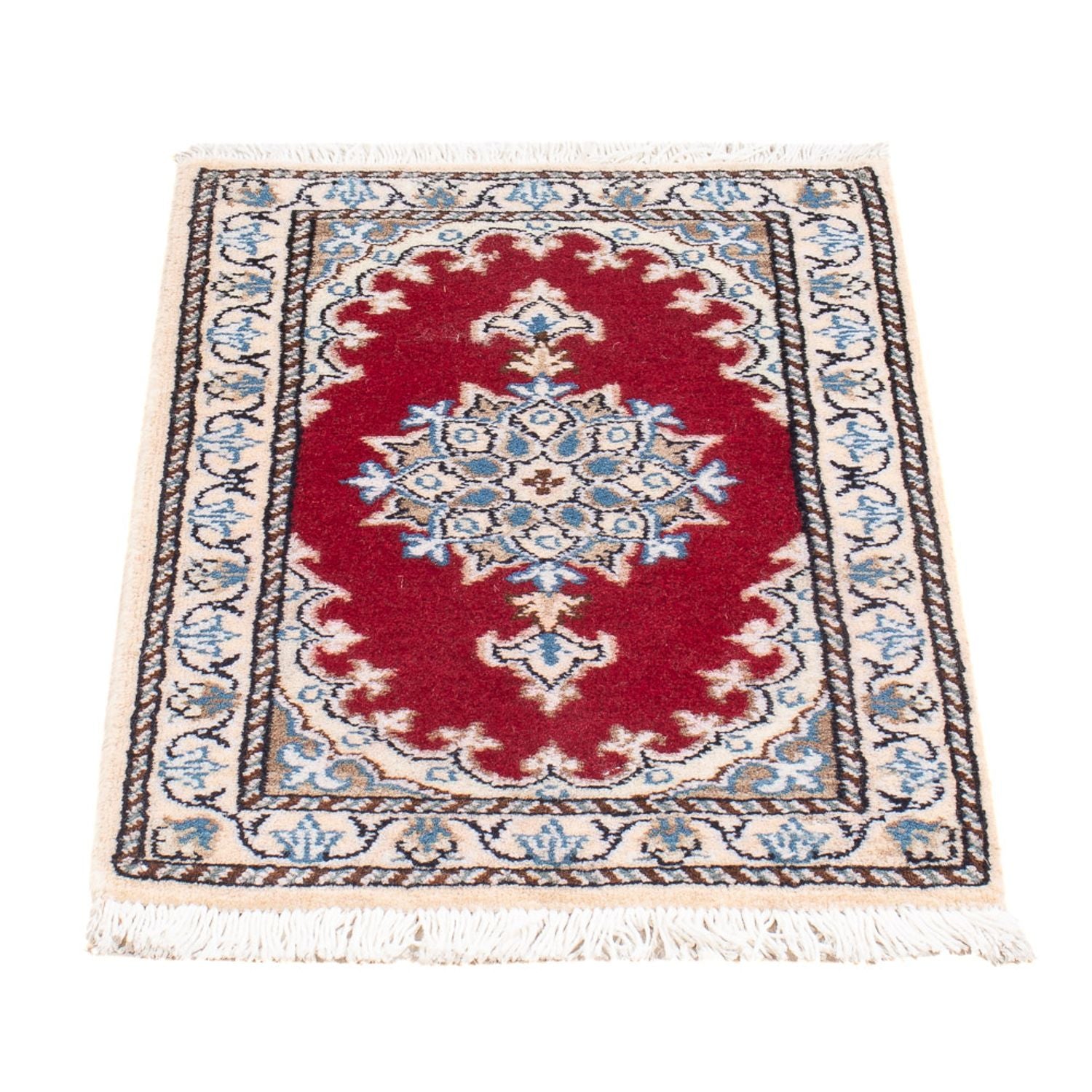 Alfombra Persa - Nain - Real - 60 x 40 cm - rojo