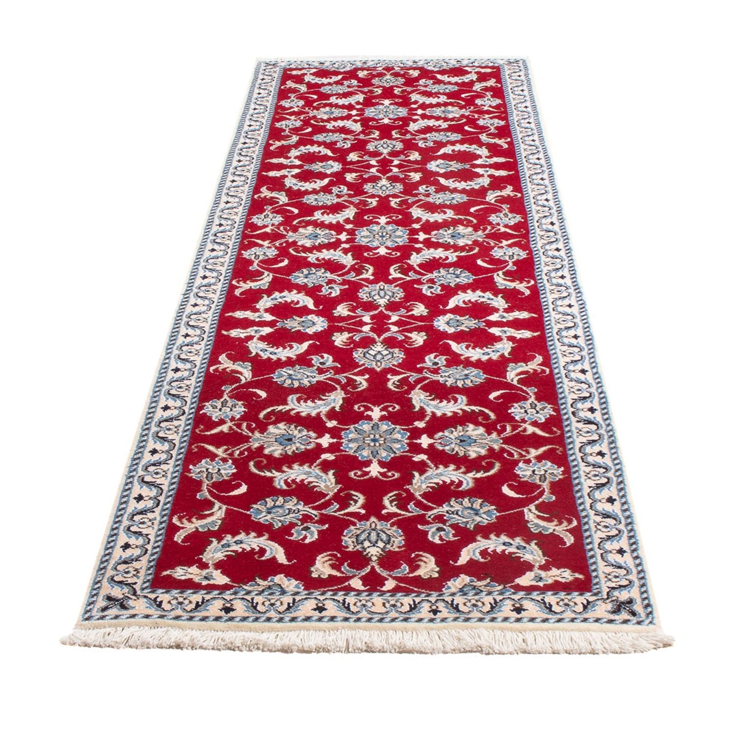 Alfombra de pasillo Alfombra persa - Nain - 283 x 76 cm - rojo