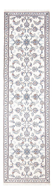 Alfombra de pasillo Alfombra persa - Nain - 290 x 74 cm - plata