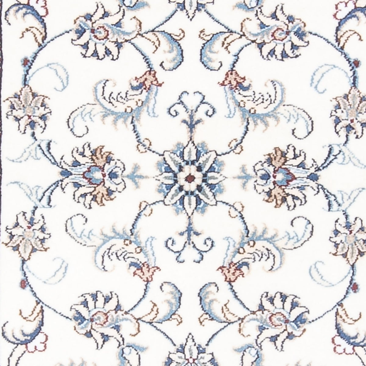 Alfombra de pasillo Alfombra persa - Nain - 290 x 74 cm - plata