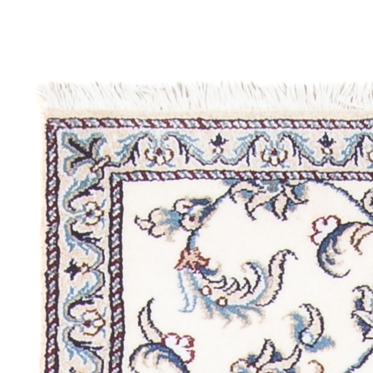 Alfombra de pasillo Alfombra persa - Nain - 290 x 74 cm - plata