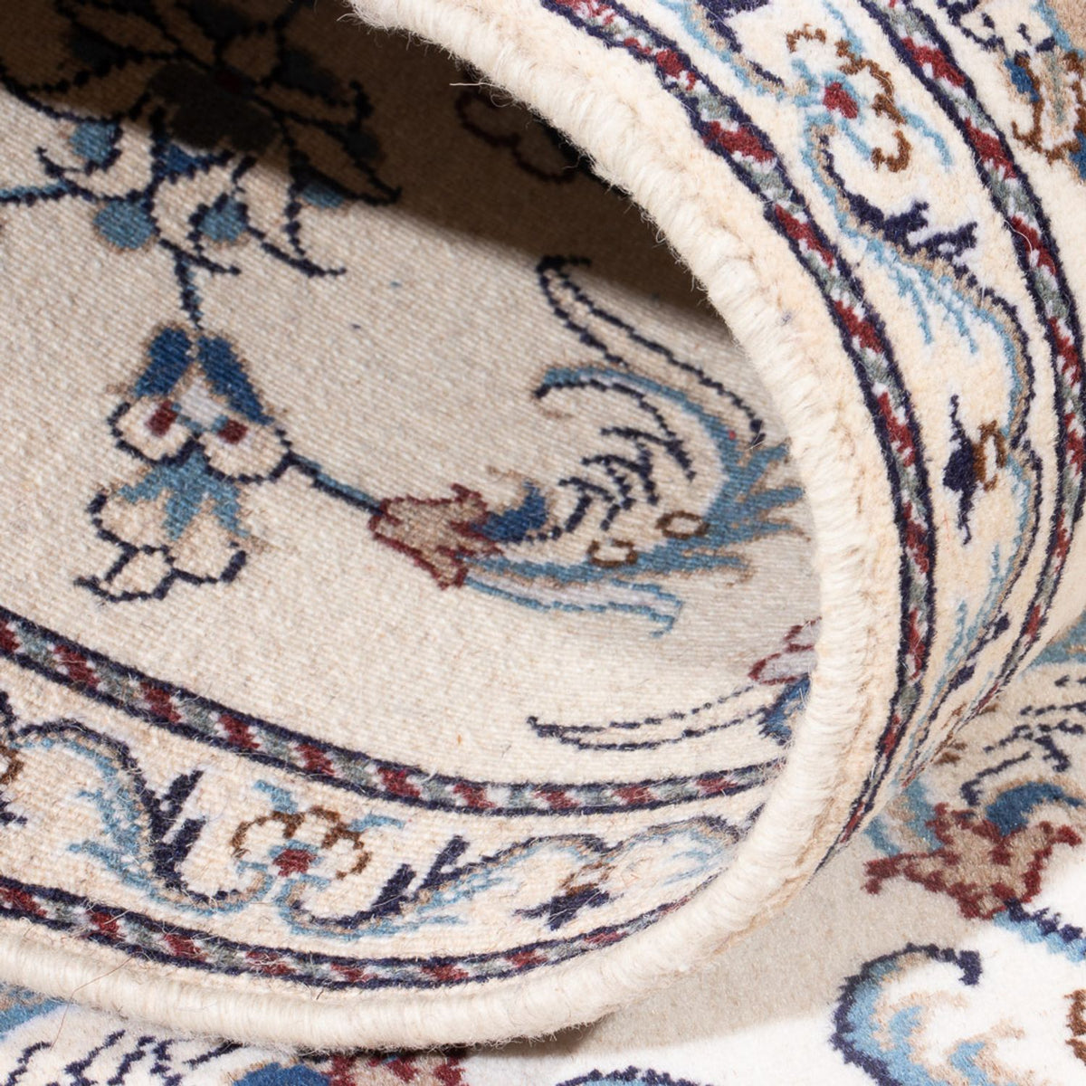 Alfombra de pasillo Alfombra persa - Nain - 290 x 74 cm - plata