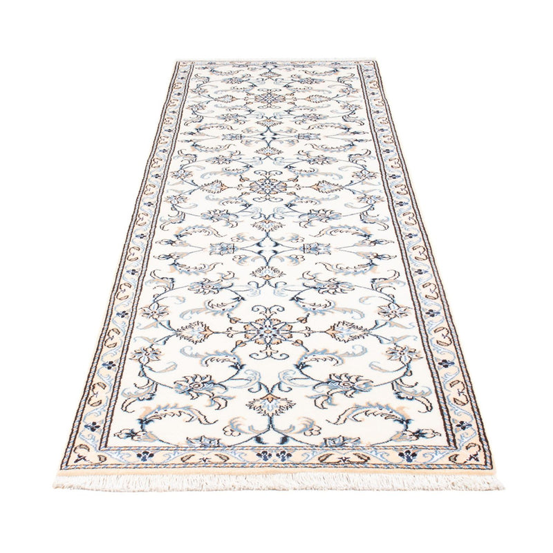 Alfombra de pasillo Alfombra persa - Nain - 284 x 78 cm - plata
