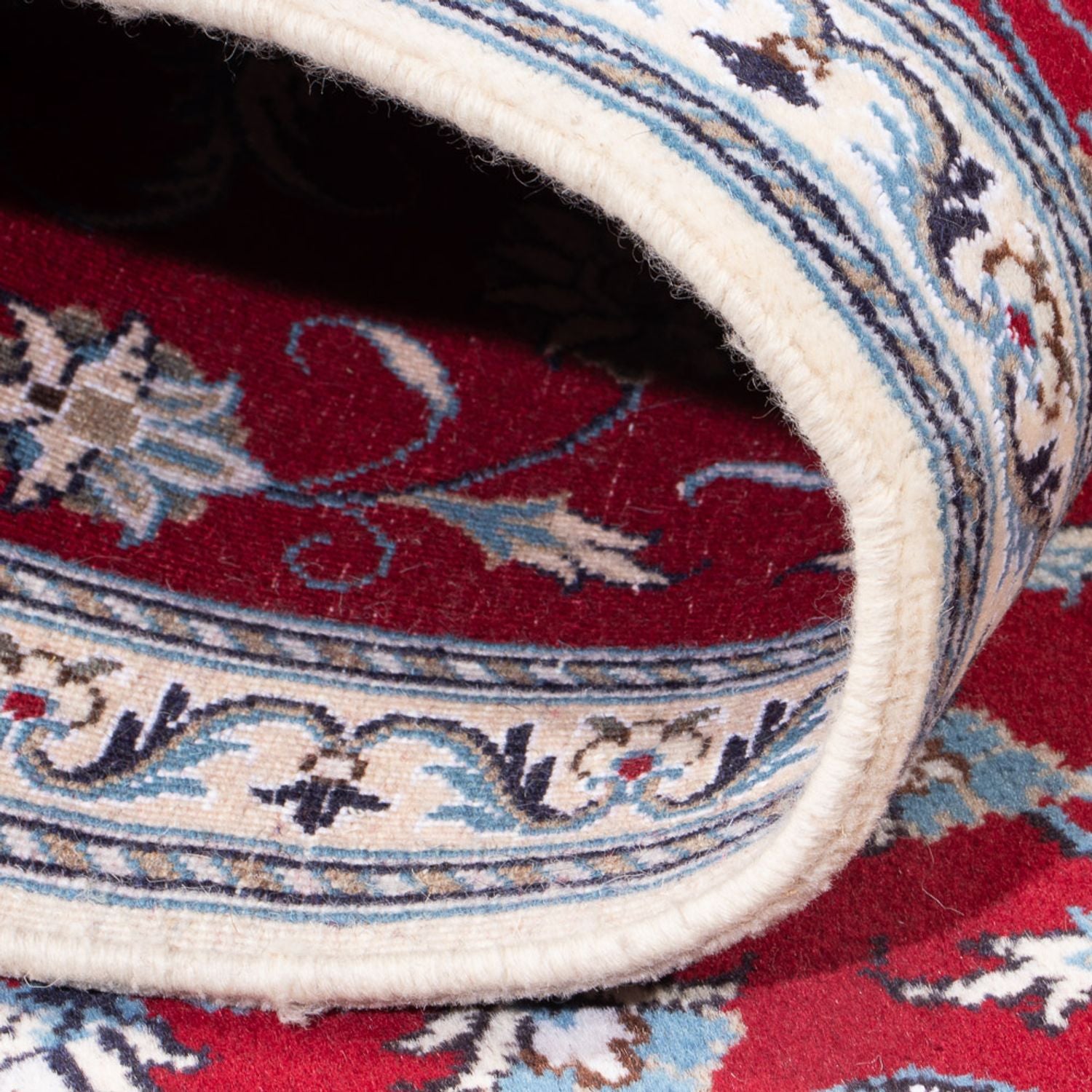 Alfombra de pasillo Alfombra persa - Nain - 290 x 82 cm - rojo