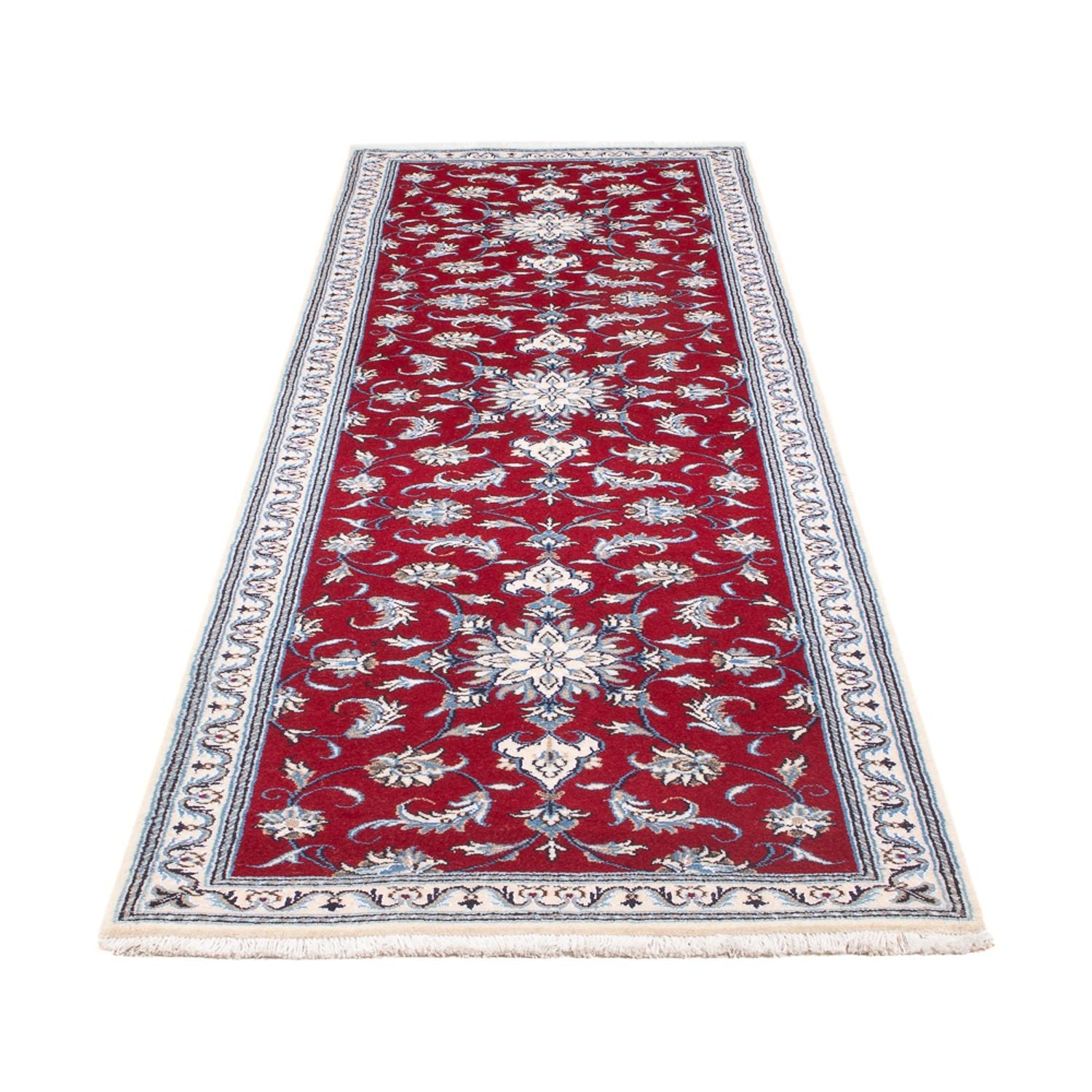 Alfombra de pasillo Alfombra persa - Nain - 290 x 82 cm - rojo