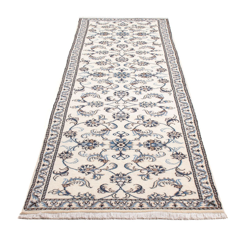 Alfombra de pasillo Alfombra persa - Nain - 288 x 78 cm - plata