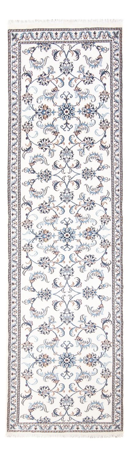 Alfombra de pasillo Alfombra persa - Nain - 295 x 82 cm - plata