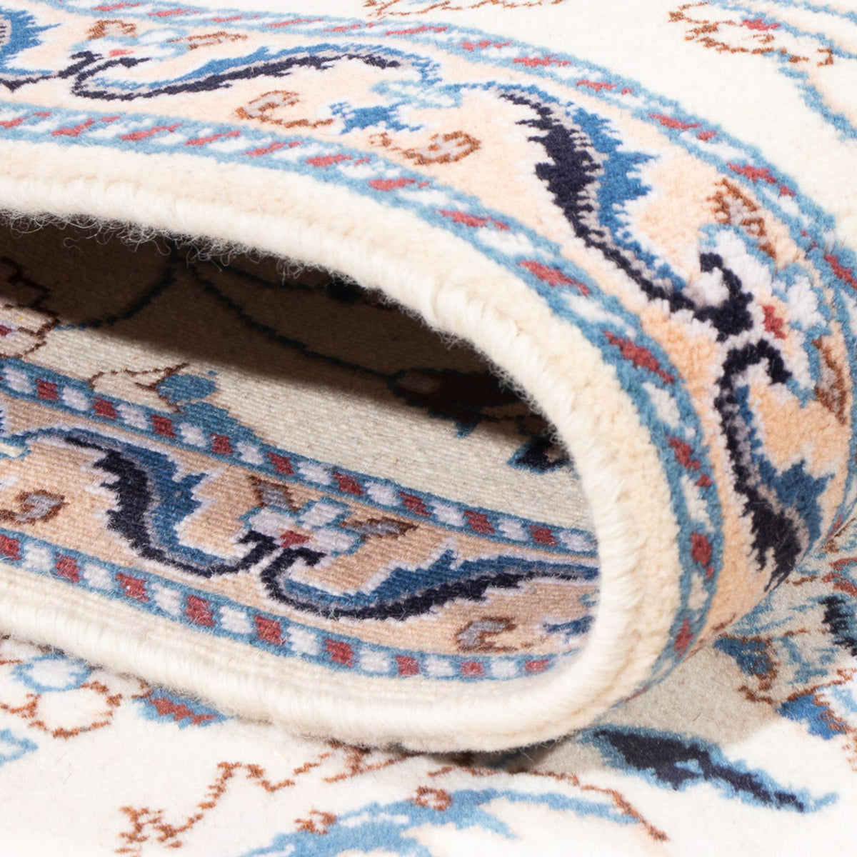 Alfombra de pasillo Alfombra persa - Nain - 292 x 81 cm - plata