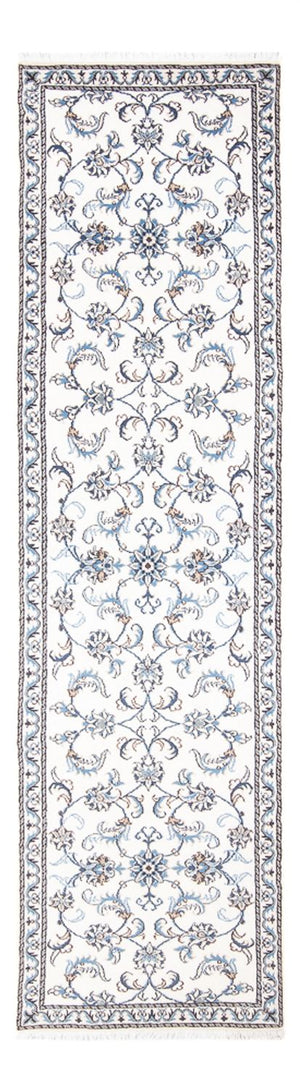 Alfombra de pasillo Alfombra persa - Nain - 292 x 76 cm - plata