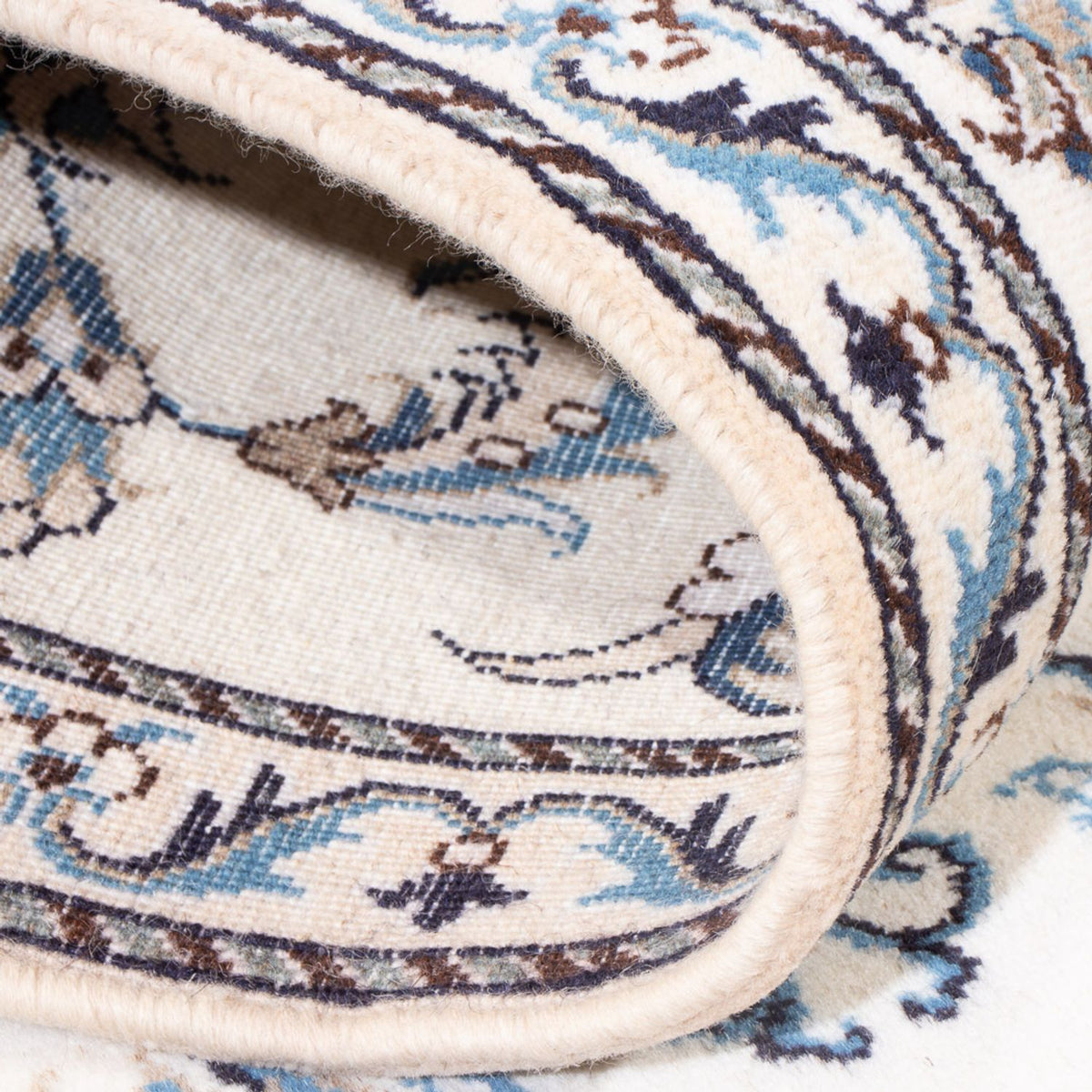 Alfombra de pasillo Alfombra persa - Nain - 292 x 76 cm - plata