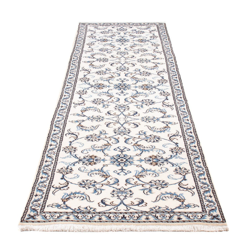 Alfombra de pasillo Alfombra persa - Nain - 292 x 76 cm - plata