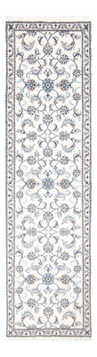 Alfombra de pasillo Alfombra persa - Nain - 286 x 77 cm - plata