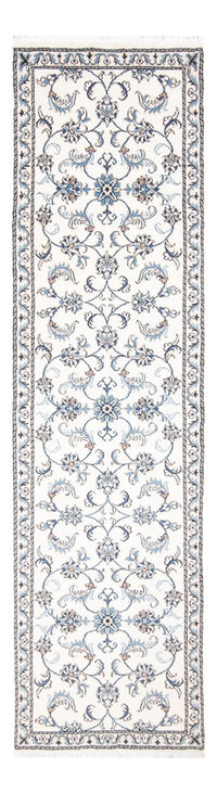Alfombra de pasillo Alfombra persa - Nain - 286 x 77 cm - plata