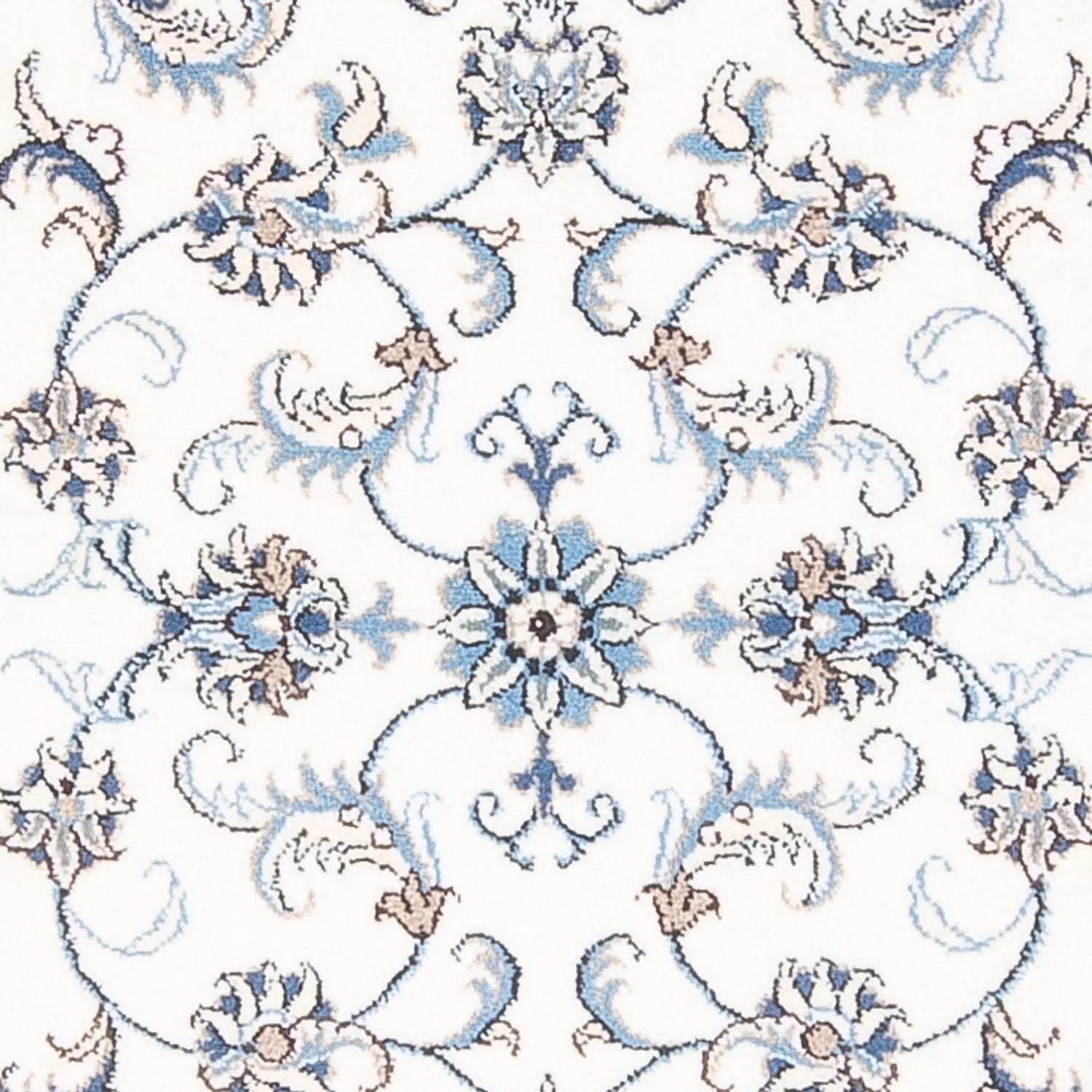 Alfombra de pasillo Alfombra persa - Nain - 286 x 77 cm - plata