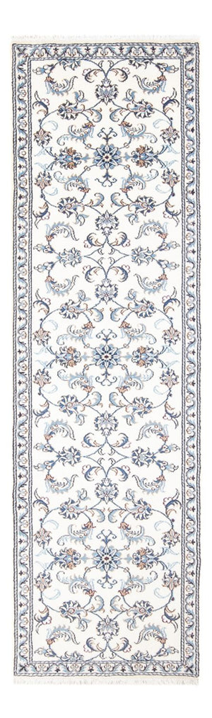 Alfombra de pasillo Alfombra persa - Nain - 286 x 82 cm - plata