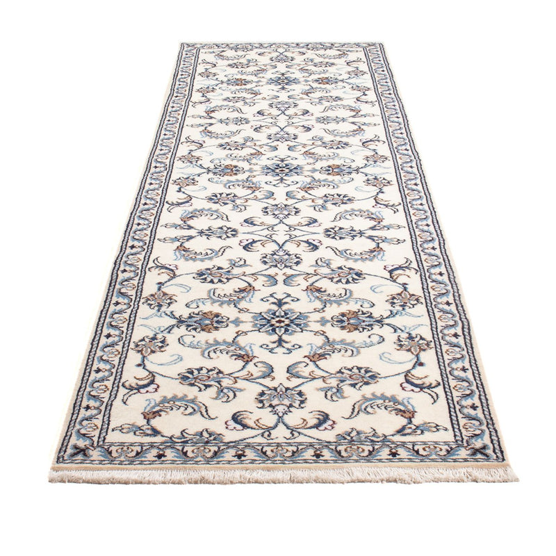 Alfombra de pasillo Alfombra persa - Nain - 286 x 82 cm - plata