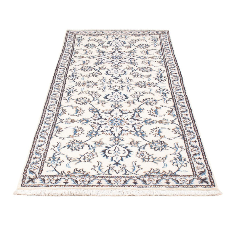 Alfombra de pasillo Alfombra persa - Nain - 215 x 77 cm - plata