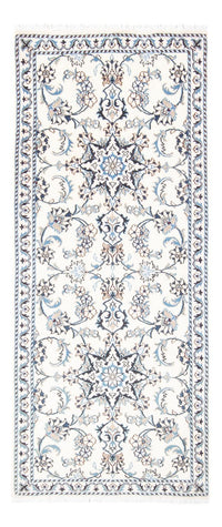 Alfombra de pasillo Alfombra persa - Nain - 194 x 80 cm - plata