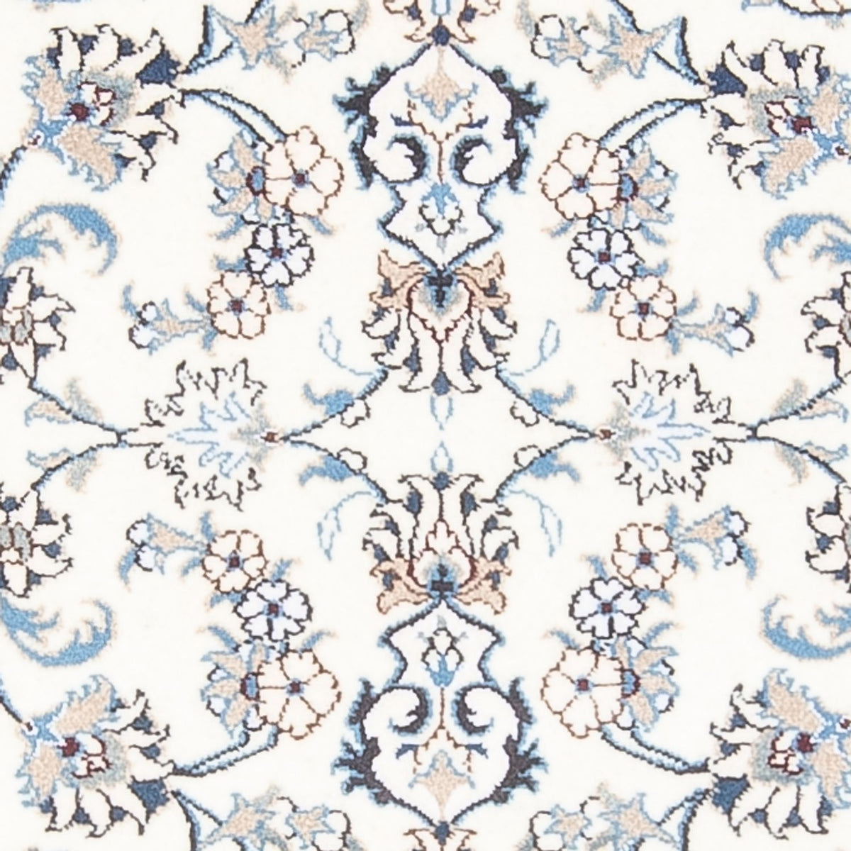 Alfombra de pasillo Alfombra persa - Nain - 194 x 80 cm - plata