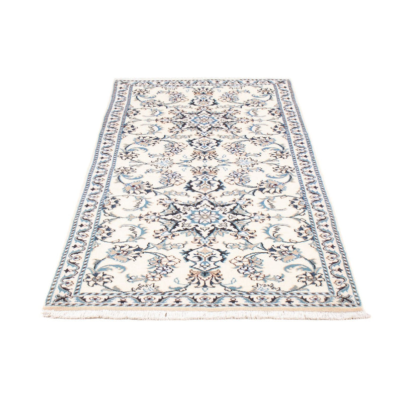 Alfombra de pasillo Alfombra persa - Nain - 194 x 80 cm - plata