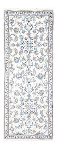 Alfombra de pasillo Alfombra persa - Nain - 197 x 75 cm - plata