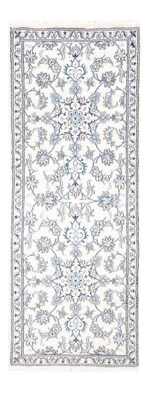 Alfombra de pasillo Alfombra persa - Nain - 197 x 75 cm - plata