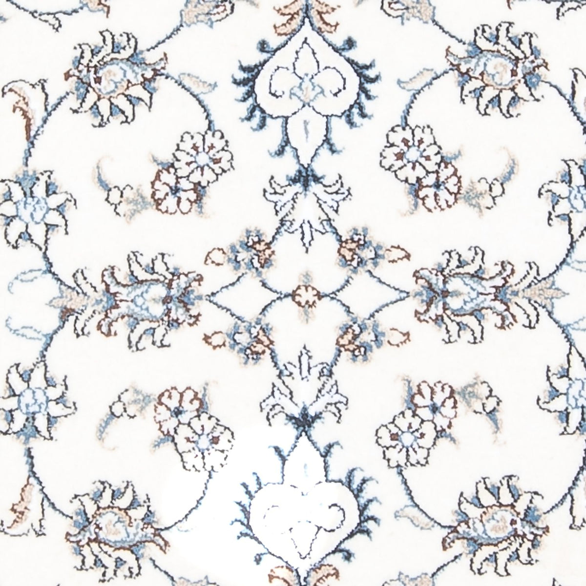 Alfombra de pasillo Alfombra persa - Nain - 196 x 77 cm - plata