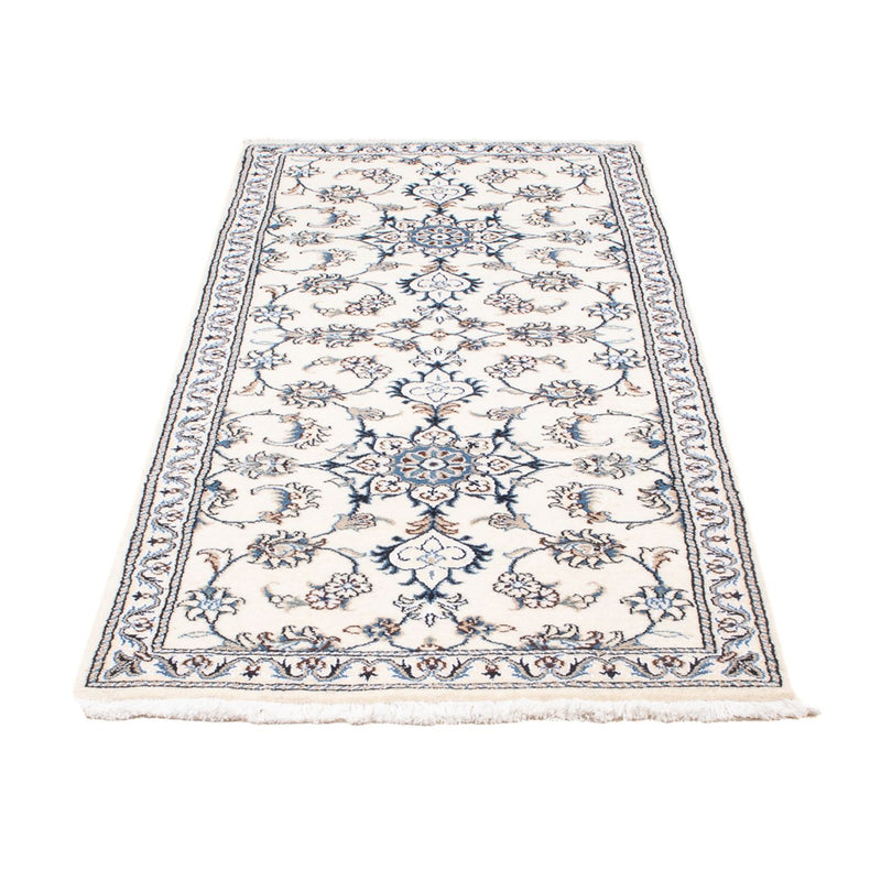 Alfombra de pasillo Alfombra persa - Nain - 196 x 77 cm - plata