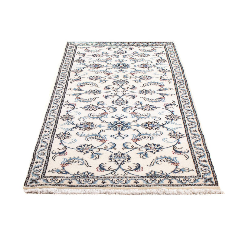 Alfombra de pasillo Alfombra persa - Nain - 197 x 78 cm - plata