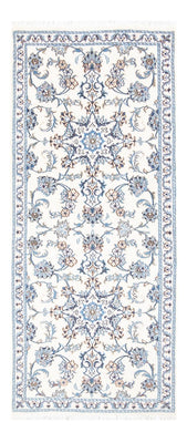 Alfombra de pasillo Alfombra persa - Nain - 193 x 83 cm - plata