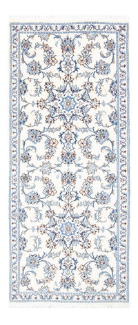 Alfombra de pasillo Alfombra persa - Nain - 193 x 83 cm - plata