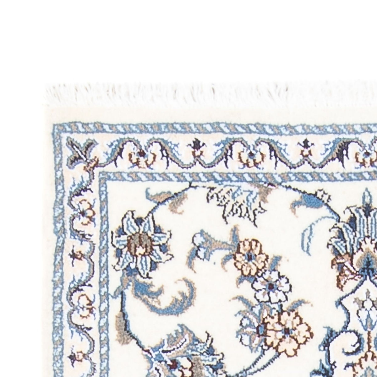 Alfombra de pasillo Alfombra persa - Nain - 193 x 83 cm - plata