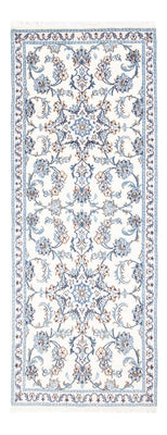 Alfombra de pasillo Alfombra persa - Nain - 204 x 78 cm - plata