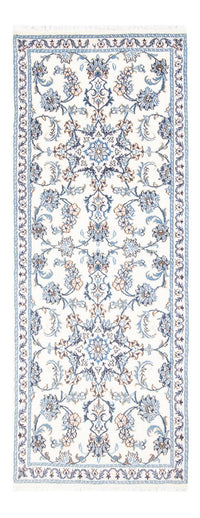 Alfombra de pasillo Alfombra persa - Nain - 204 x 78 cm - plata