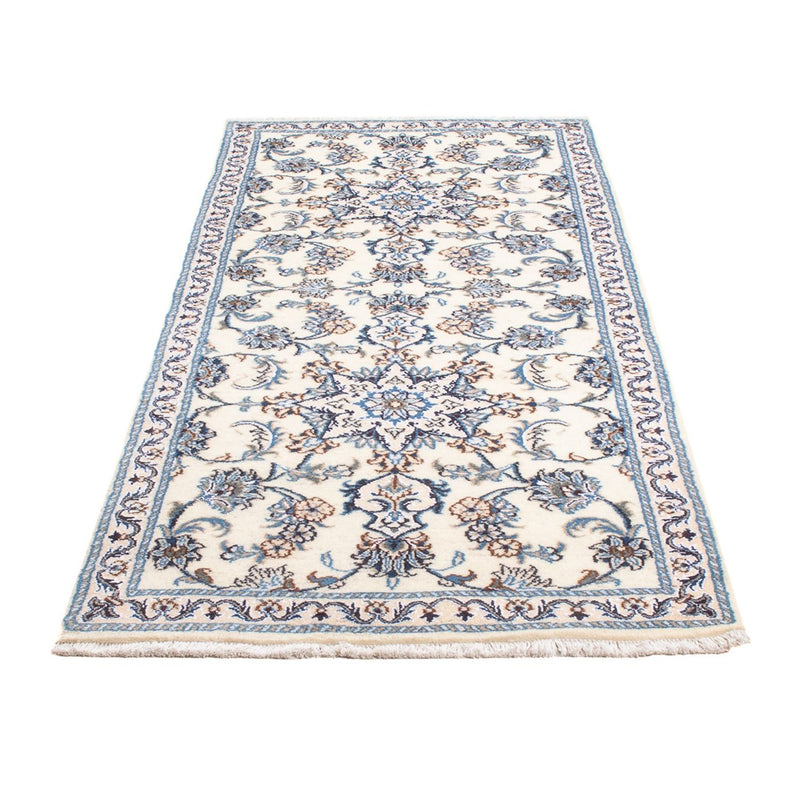 Alfombra de pasillo Alfombra persa - Nain - 204 x 78 cm - plata