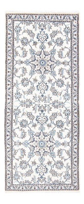 Alfombra de pasillo Alfombra persa - Nain - 198 x 78 cm - plata
