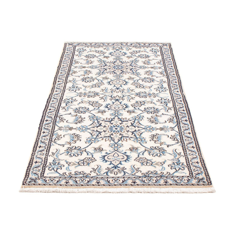 Alfombra de pasillo Alfombra persa - Nain - 198 x 78 cm - plata
