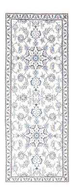 Alfombra de pasillo Alfombra persa - Nain - 200 x 77 cm - plata