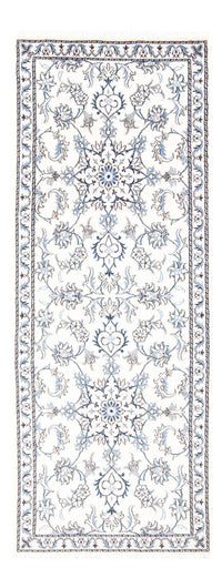 Alfombra de pasillo Alfombra persa - Nain - 200 x 77 cm - plata