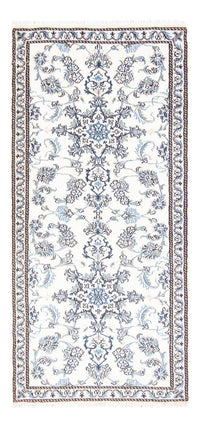 Alfombra de pasillo Alfombra persa - Nain - 188 x 84 cm - plata