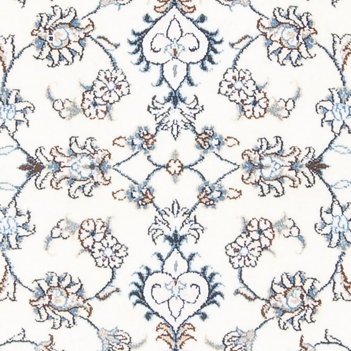 Alfombra de pasillo Alfombra persa - Nain - 197 x 76 cm - plata