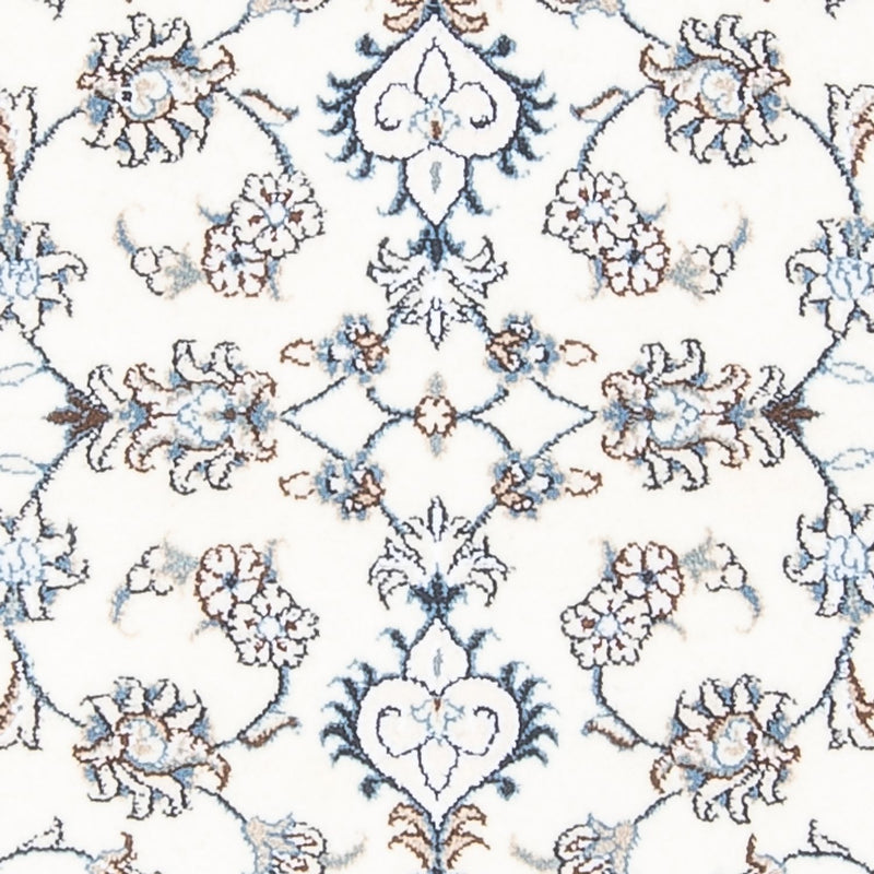 Alfombra de pasillo Alfombra persa - Nain - 197 x 76 cm - plata