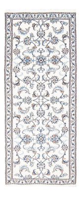 Alfombra de pasillo Alfombra persa - Nain - 200 x 80 cm - plata