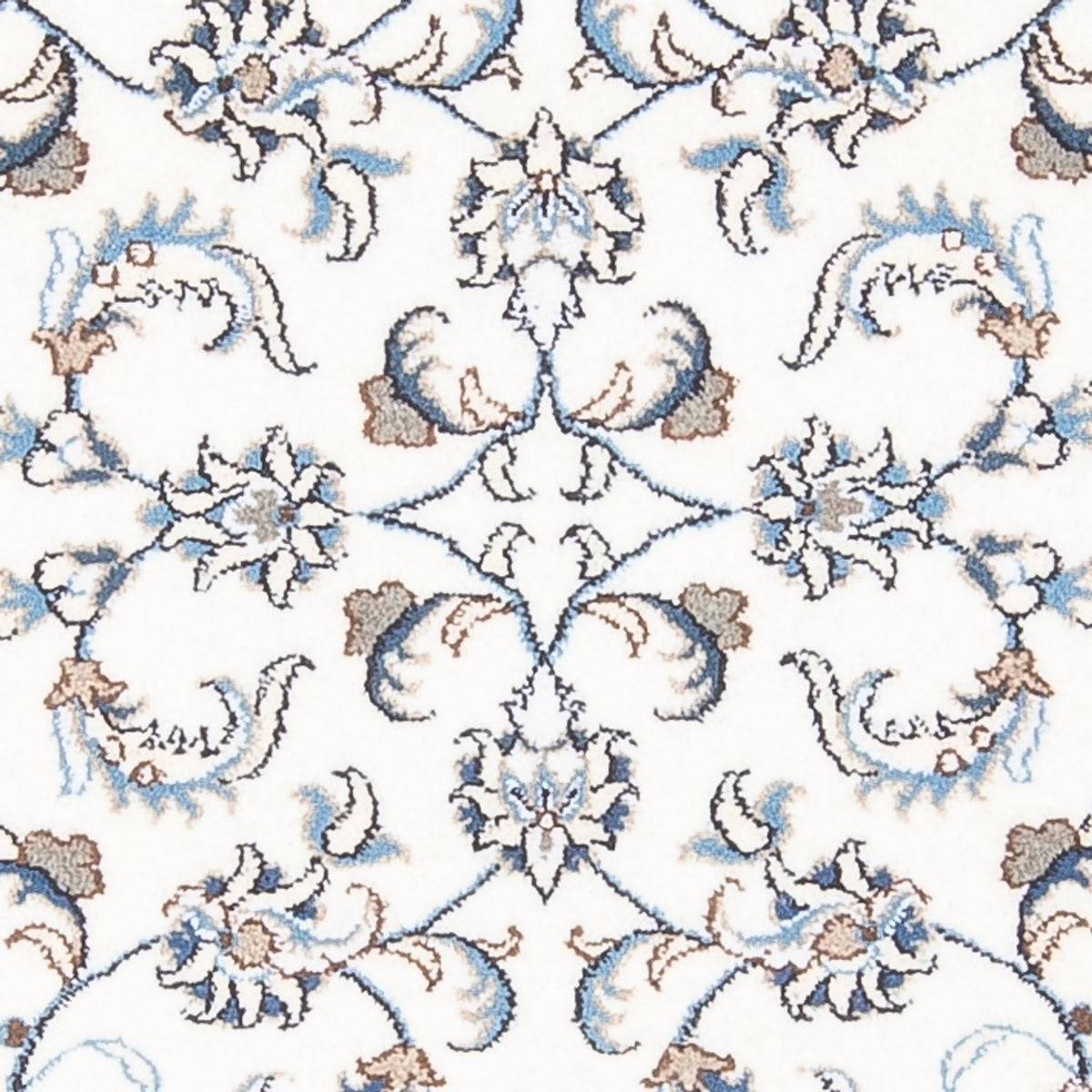 Alfombra de pasillo Alfombra persa - Nain - 200 x 80 cm - plata