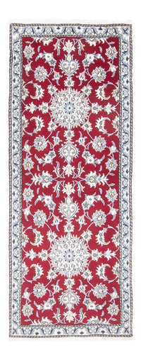 Alfombra de pasillo Alfombra persa - Nain - 196 x 76 cm - rojo