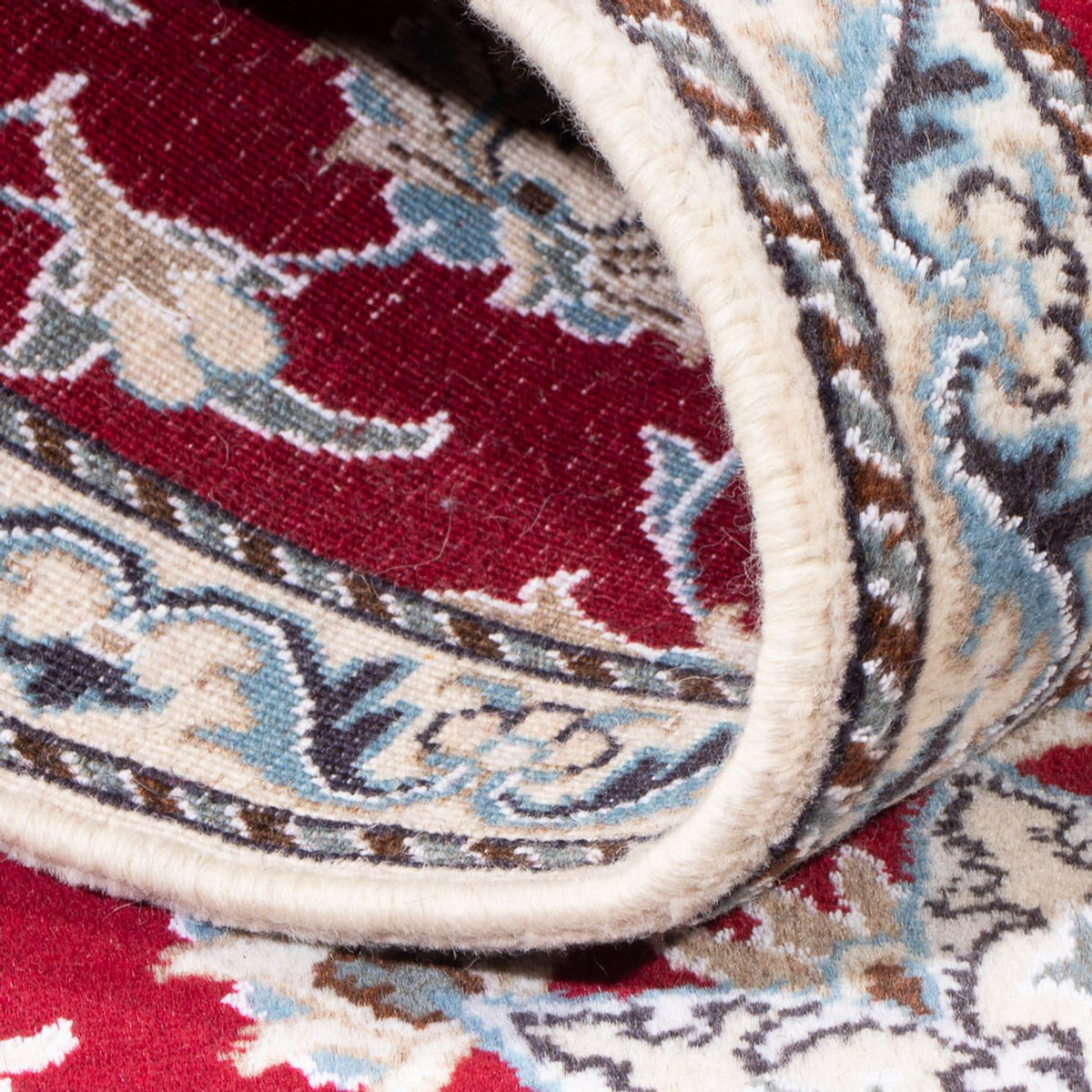 Alfombra de pasillo Alfombra persa - Nain - 196 x 76 cm - rojo