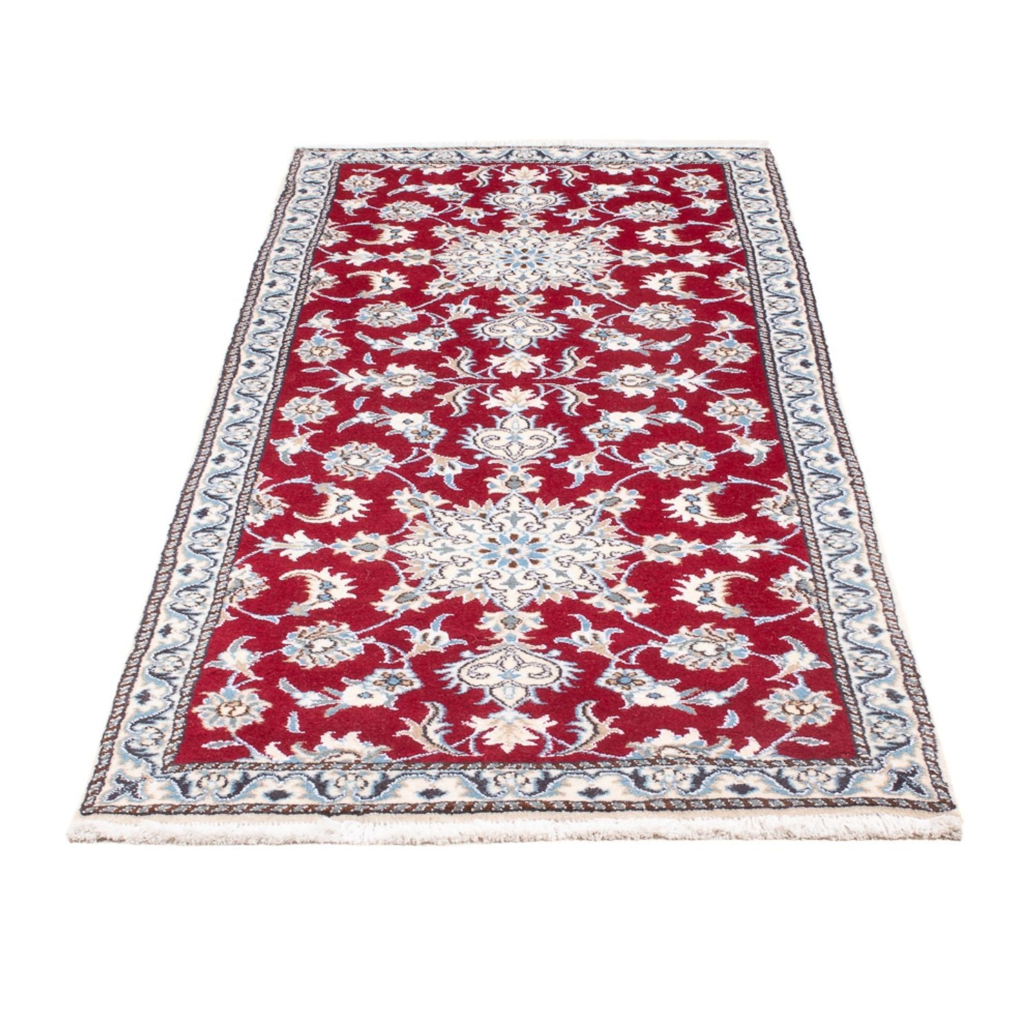 Alfombra de pasillo Alfombra persa - Nain - 196 x 76 cm - rojo
