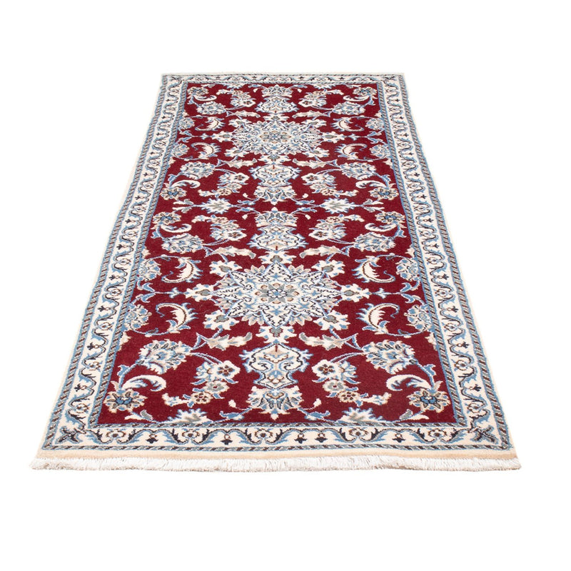 Alfombra de pasillo Alfombra persa - Nain - 206 x 76 cm - rojo