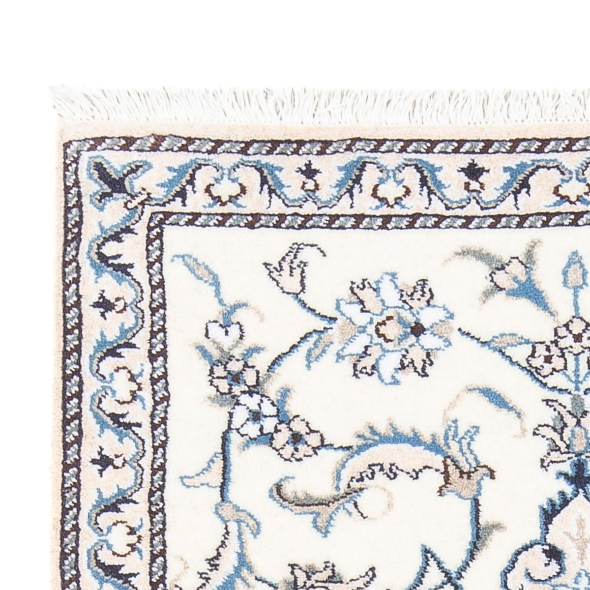 Alfombra persa - Nain - 140 x 90 cm - plata